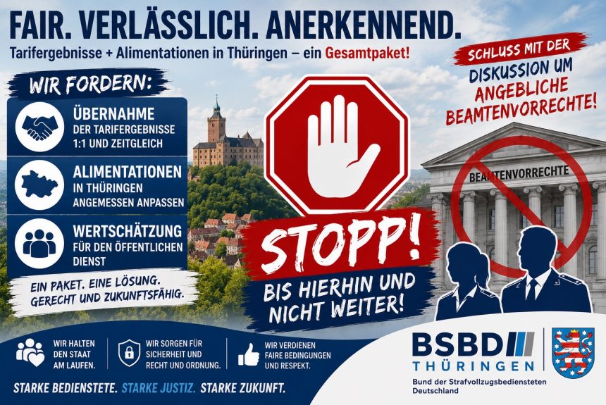 Übernahme der Tarifergebnisse | Alimentation Thüringen | Diskussion um angebliche „Beamten‑Vorrechte“